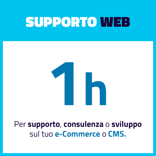 Pacchetto Supporto WEB 1 ora