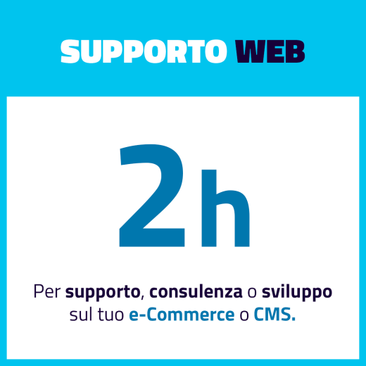 Pacchetto Supporto WEB 2 ore