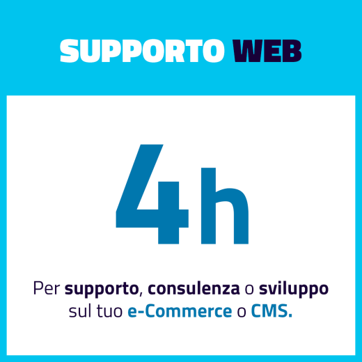 Pacchetto Supporto WEB 4 ore