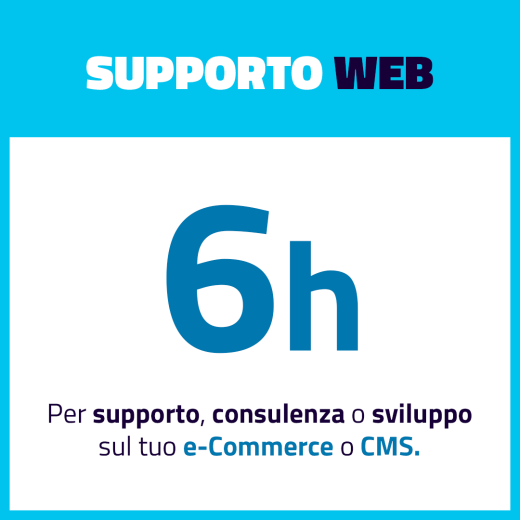 Pacchetto Supporto WEB 6 ore
