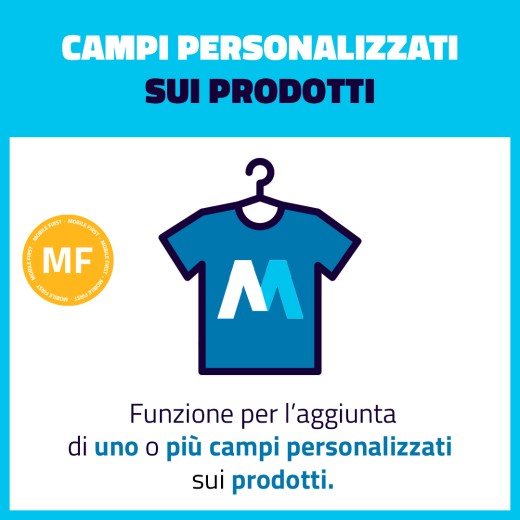 Campi personalizzati prodotto